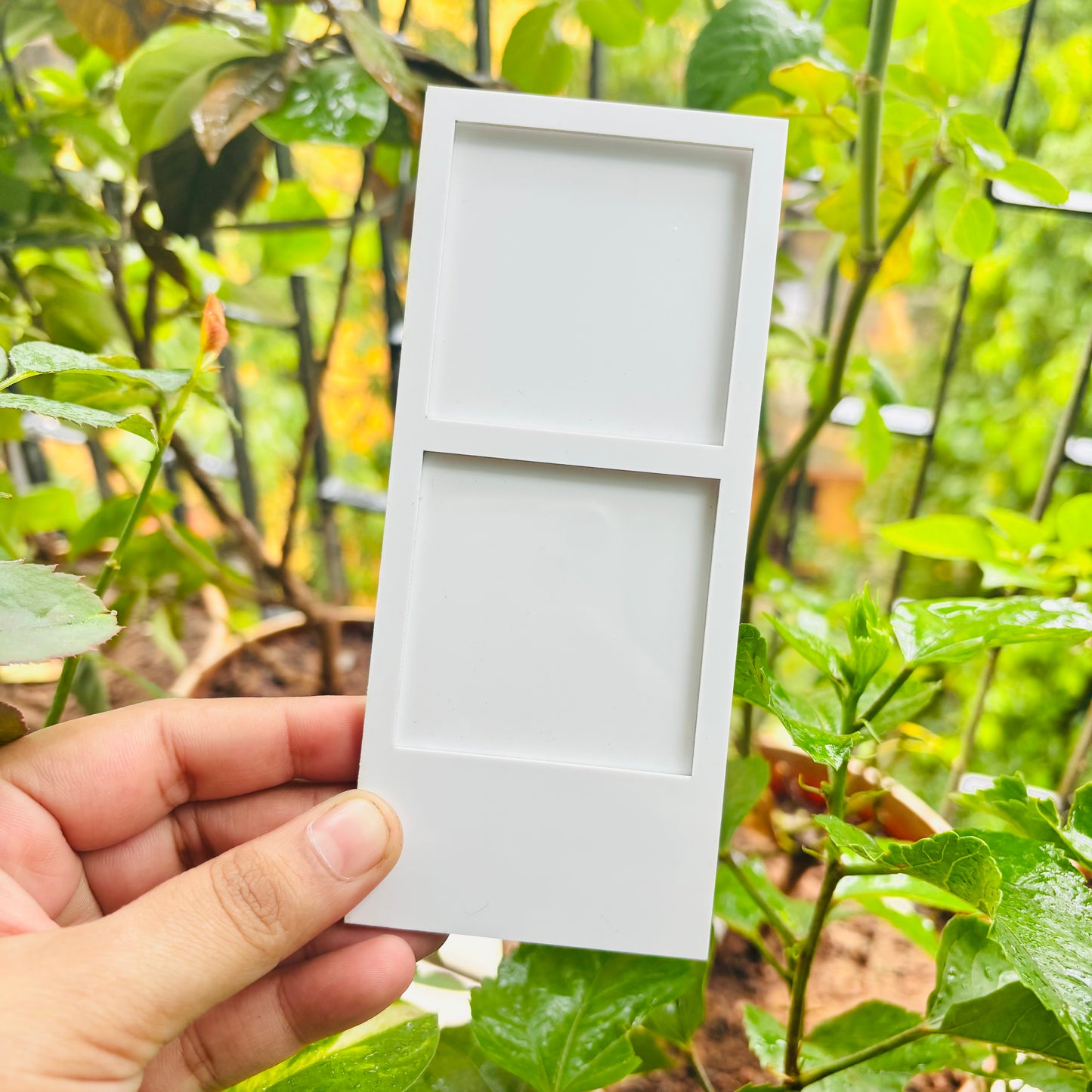 2PHOTO FRIDGE MAGNET | WHITE ACRYLIC FRIDGE MAGNET