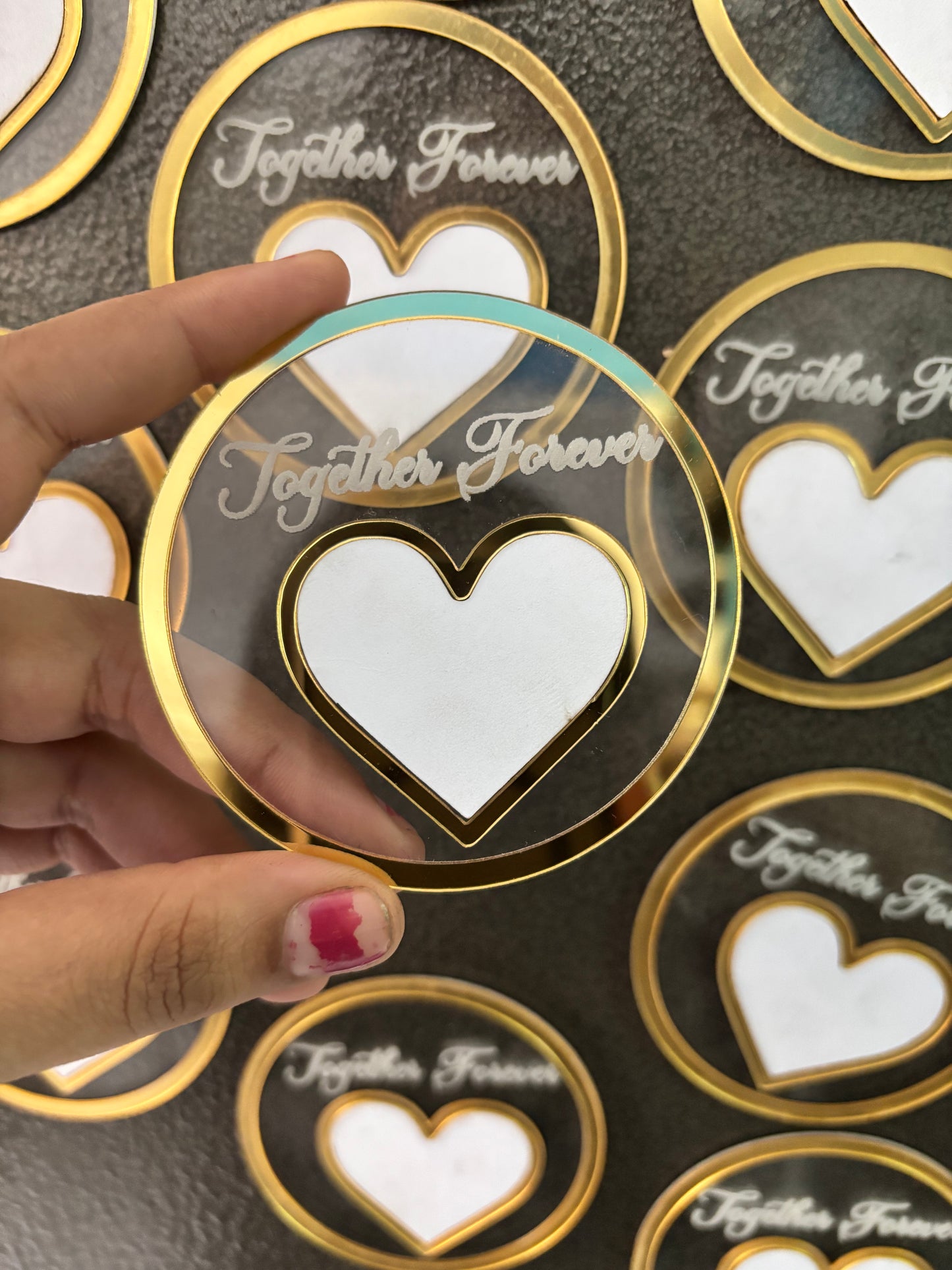 Thumb print fridge magnet