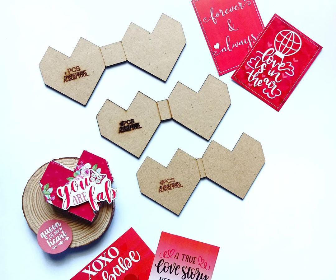 Shape Heart Album Big Pandacraftstudio