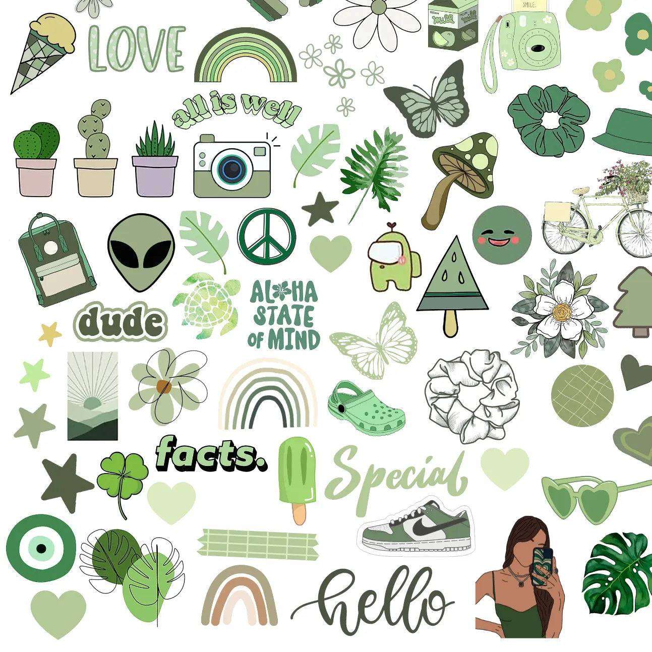 Green Pre-cut Pandacraftstudio
