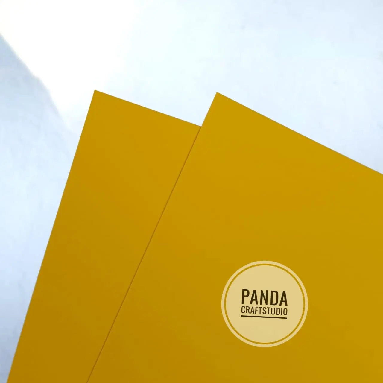 Yellow Cardstock Pandacraftstudio