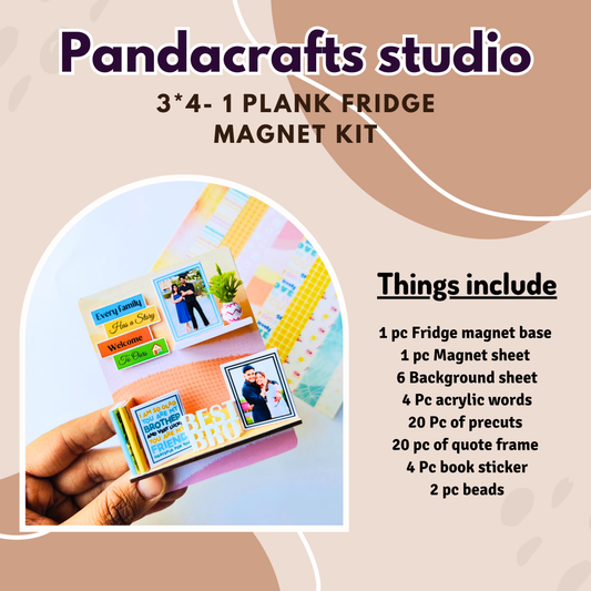 3*4 - 1 PLANK FRIDGE MAGNET KIT