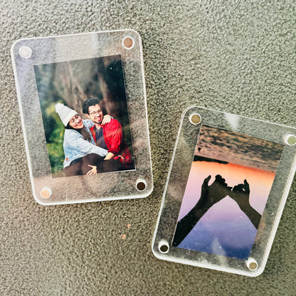 Acrylic magnet photo
