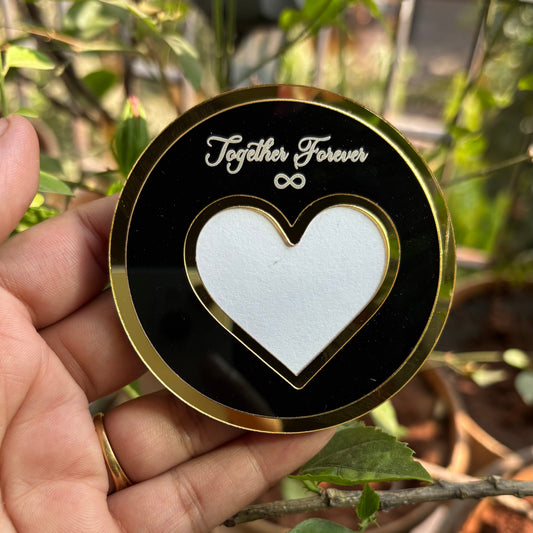 BLACK THUMBPRINT FRIDGE MAGNET