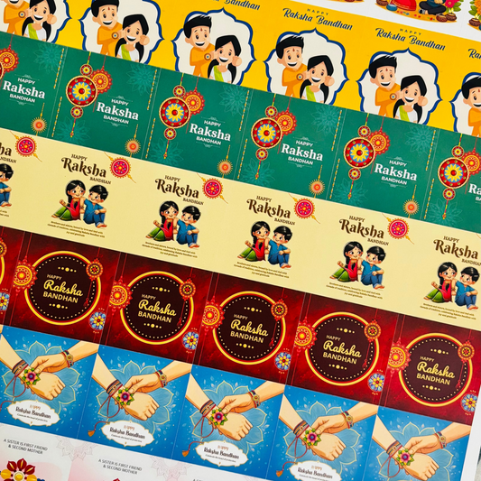 RAKHI SQUARE STICKER