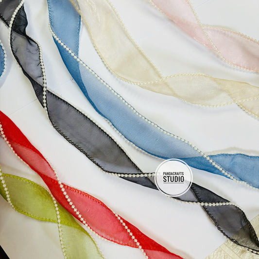 PEARL NET RIBBON