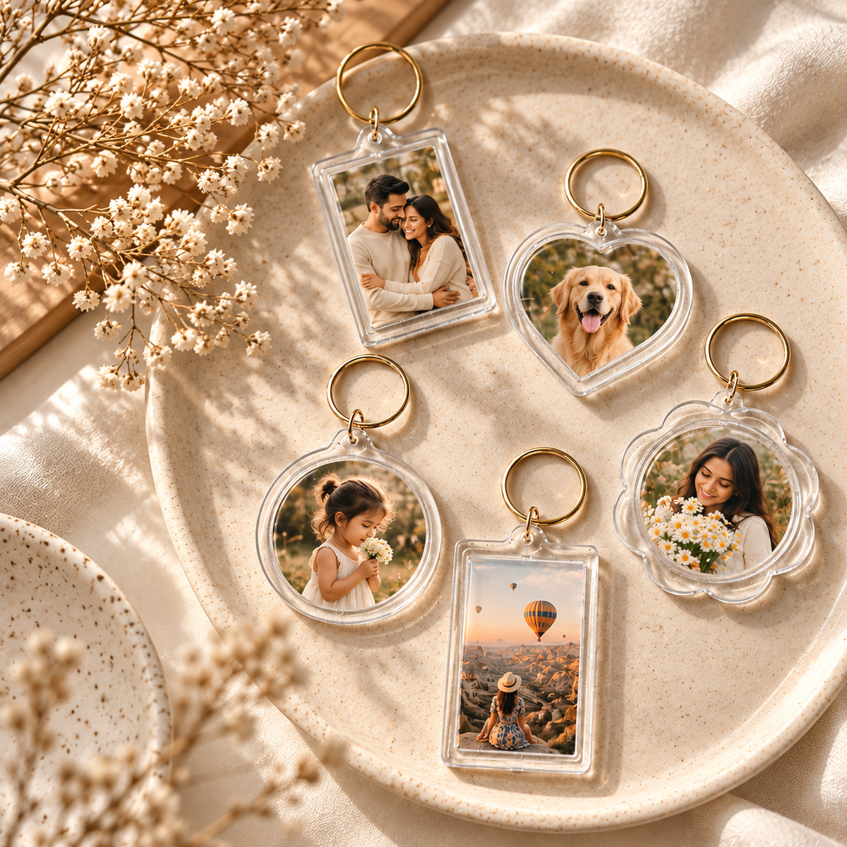 TRANSPARENT KEYCHAIN