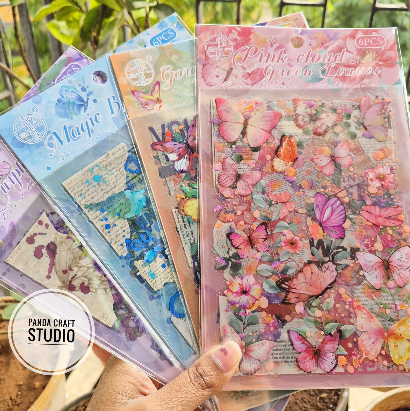 FLOWER TRANSPERANT STICKER