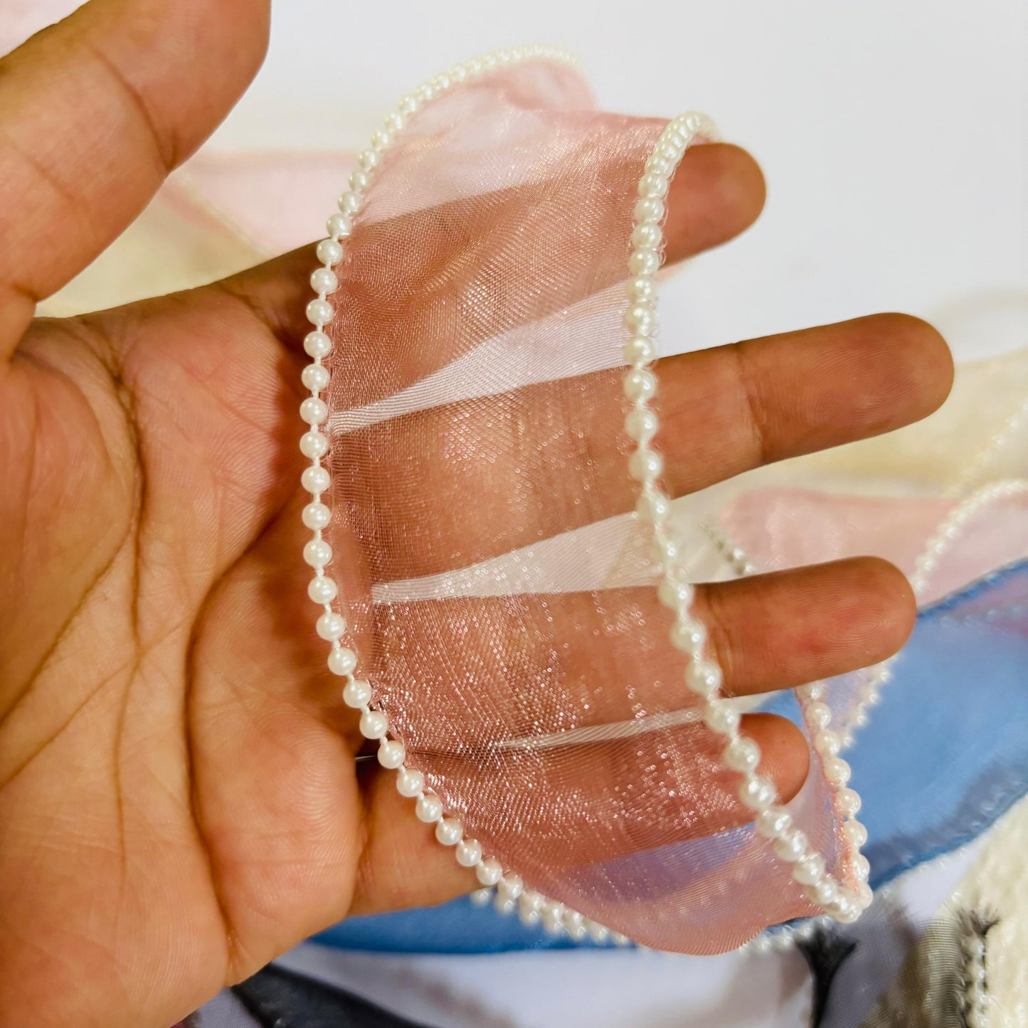 PEARL NET RIBBON