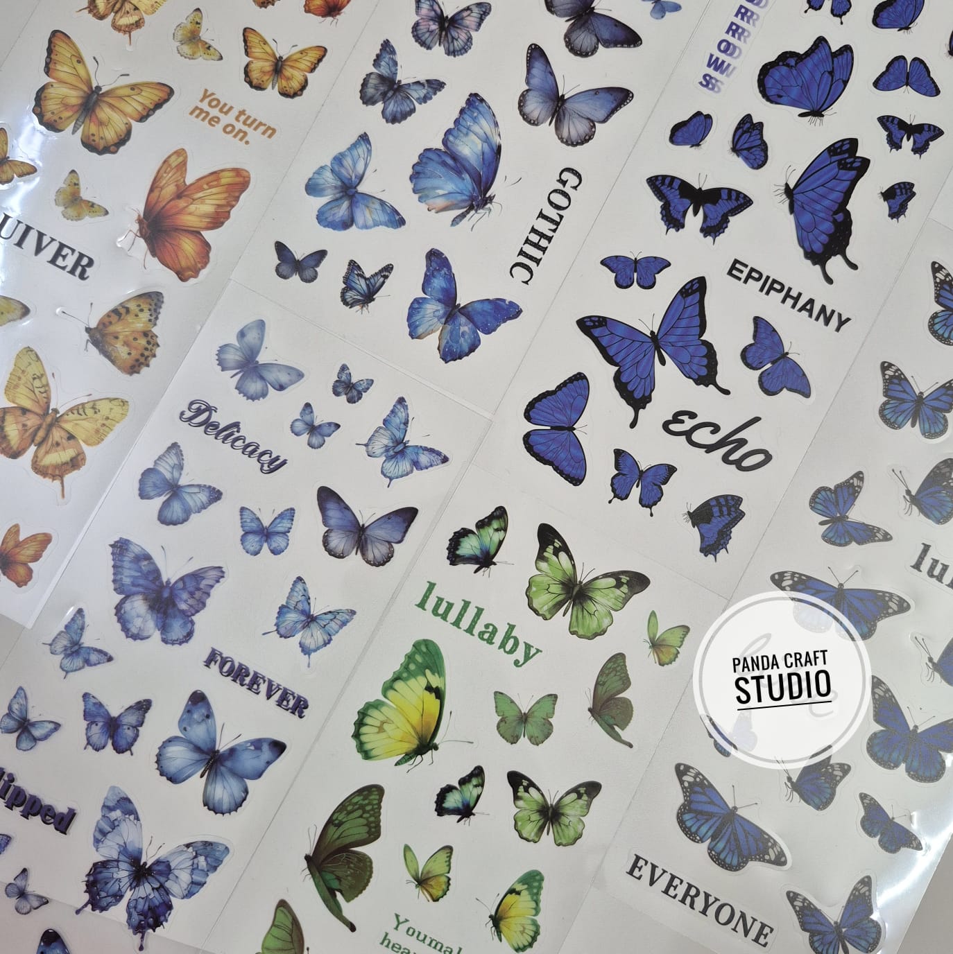 TRANSPARNET BUTTERFLY STICKER