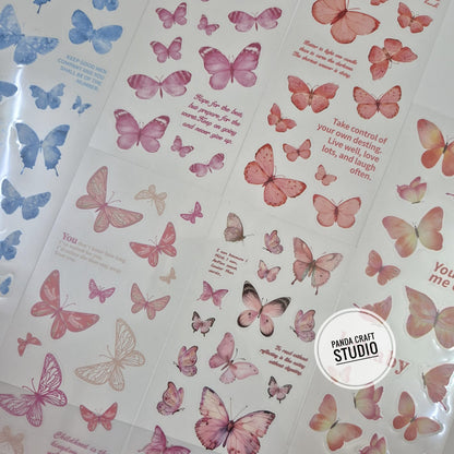 TRANSPARNET BUTTERFLY STICKER