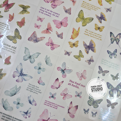 TRANSPARNET BUTTERFLY STICKER