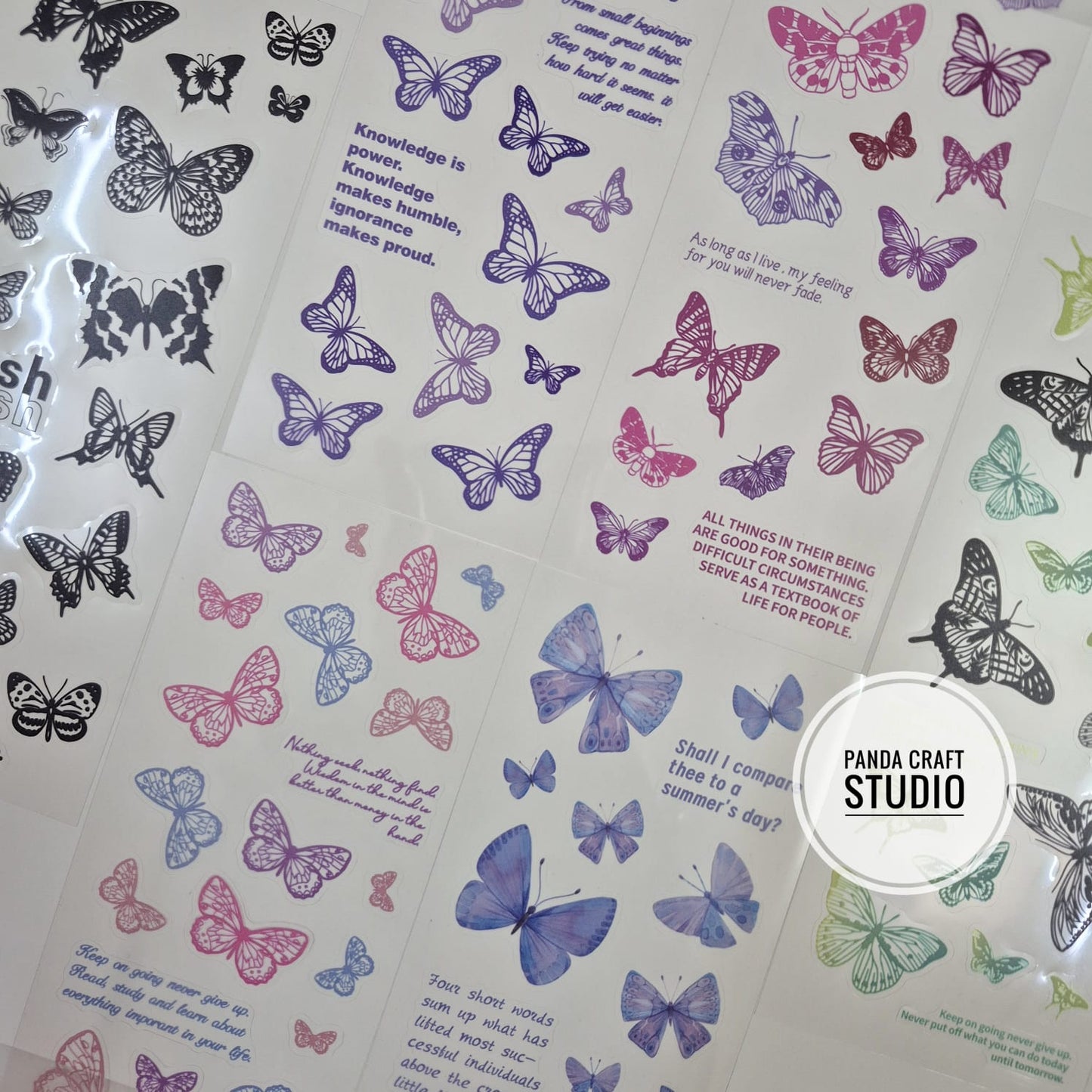 TRANSPARNET BUTTERFLY STICKER