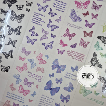TRANSPARNET BUTTERFLY STICKER