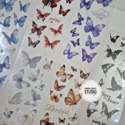 TRANSPARNET BUTTERFLY STICKER