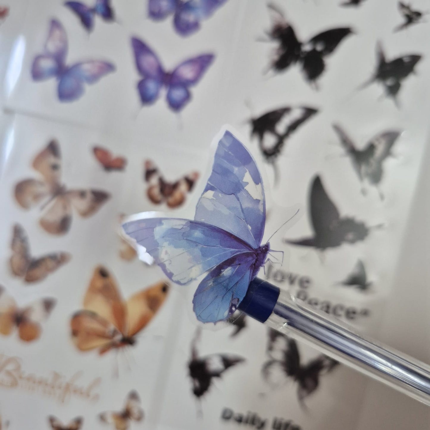 TRANSPARNET BUTTERFLY STICKER