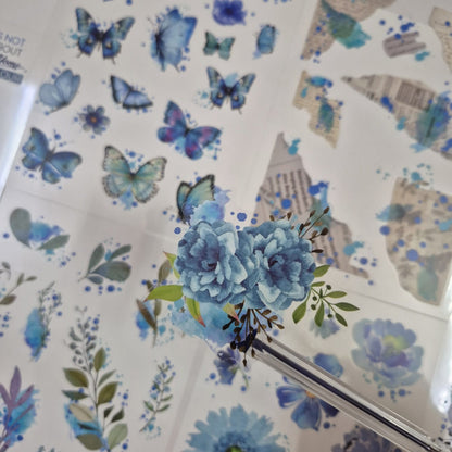 FLOWER TRANSPERANT STICKER